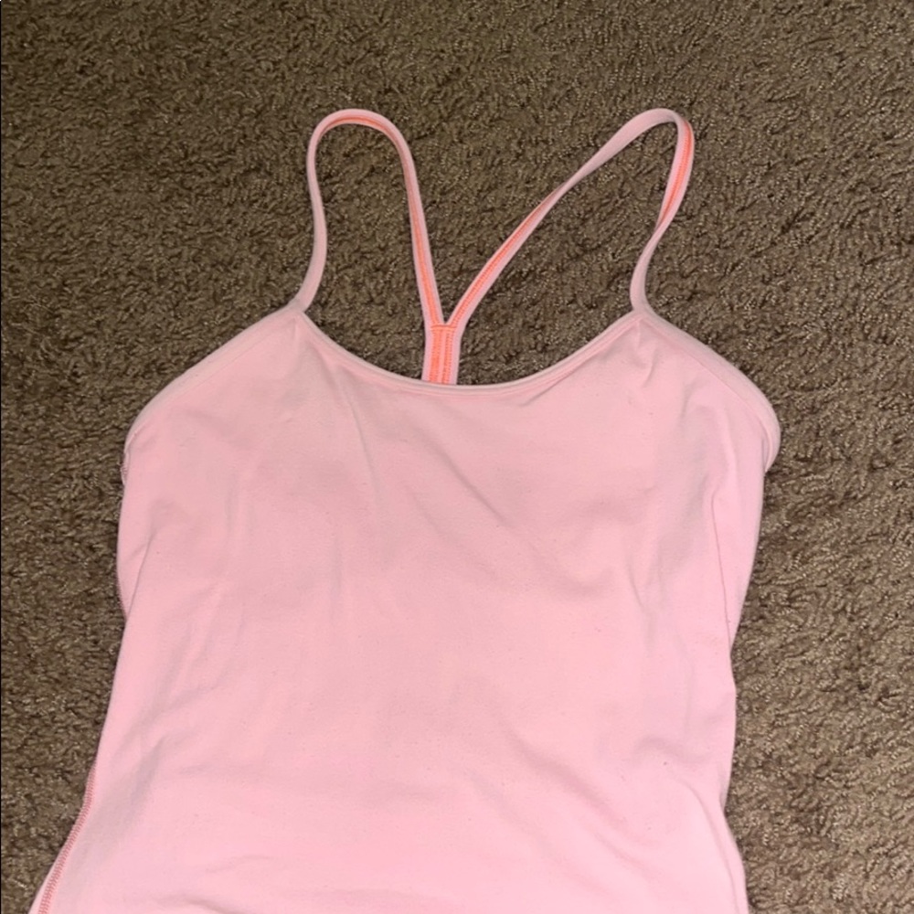 Pink lululemon tank